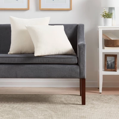 2pk Chenille Square Throw Pillows - Threshold™ 3 2pk Chenille Square Throw Pillows - Threshold™