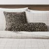 Square Jacquard Leopard Decorative Throw Pillow Black/Natural - Threshold™ -Threshold GUEST 1fc9d06f 3aae 423d a4c9 27e92e3486c5