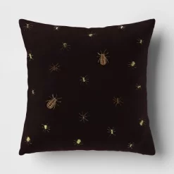 Beaded And Embroidered Spider Cotton Velvet Square Halloween Throw Pillow Gold/Black - Threshold™ 10 Beaded And Embroidered Spider Cotton Velvet Square Halloween Throw Pillow Gold/Black - Threshold™ -Threshold GUEST 891d3cbe 0901 4273 a738 eb8b67384ac9