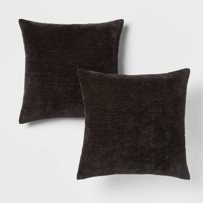 2pk Chenille Square Throw Pillows - Threshold™ 7 2pk Chenille Square Throw Pillows - Threshold™ - Image 5