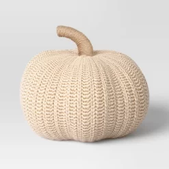 Knit Pumpkin With Jute Stem Novelty Throw Pillow - Threshold™ 13 Knit Pumpkin With Jute Stem Novelty Throw Pillow - Threshold™ -Threshold GUEST c4bd297b 21fe 4f08 8bc1 aa87a7a10a2a