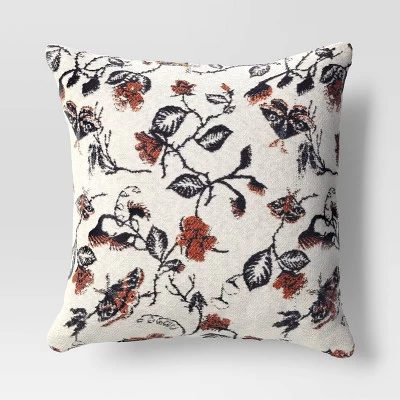 Halloween Botanical Woven Cotton Square Halloween Throw Pillow - Threshold™ 7 Halloween Botanical Woven Cotton Square Halloween Throw Pillow - Threshold™ - Image 5