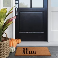 1'6"x2'6" Oh Hello Doormat Natural - Threshold™
