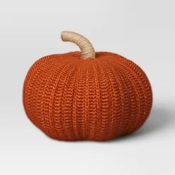 Knit Pumpkin With Jute Stem Novelty Throw Pillow - Threshold™ 12 Knit Pumpkin With Jute Stem Novelty Throw Pillow - Threshold™ -Threshold GUEST fe3b2d21 80c5 4050 8e32 8720c3b4b035